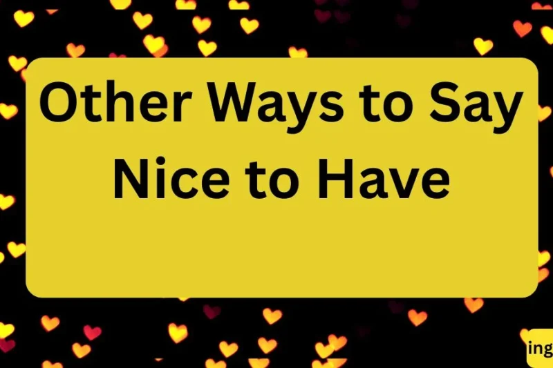 Other Ways to Say Nice to Have in 2026