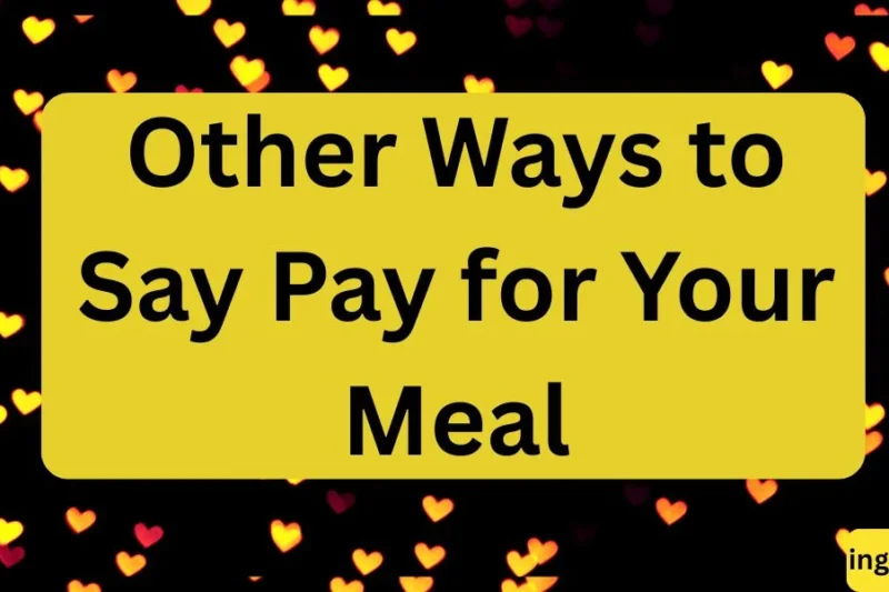 Other Ways to Say Pay for Your Meal in 2026