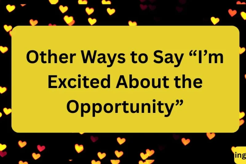 Other Ways to Say “I’m Excited About the Opportunity” – 20+ Professional Alternatives