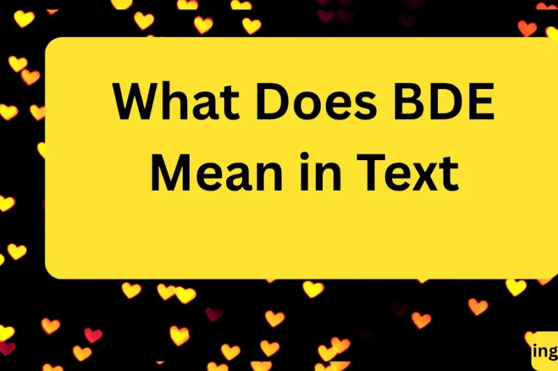 What Does BDE Mean in Text? Real Meaning, Examples & Social Media Use 2026