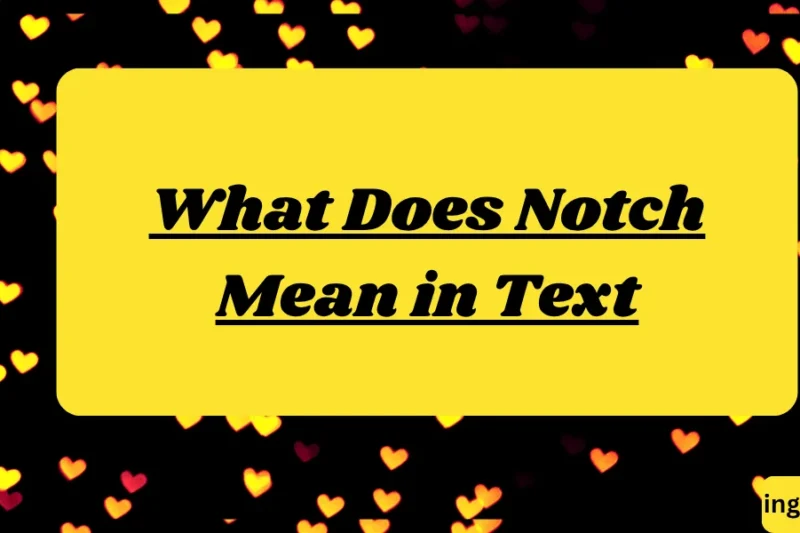 What Does Notch Mean in Text