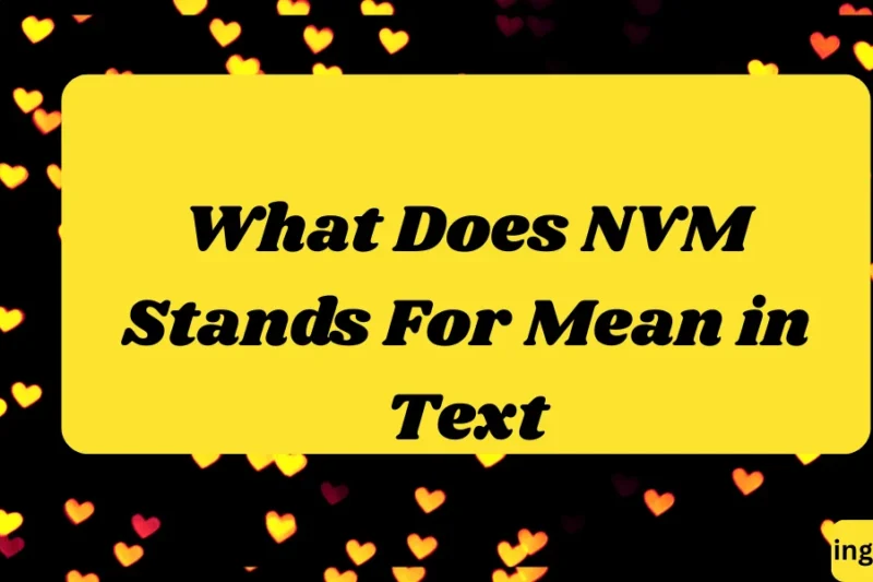 What Does NVM Stands For Mean in Text? Real Meaning, Examples & Social Media Use 2026