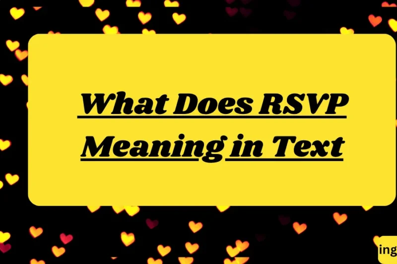 What Does RSVP Meaning in Text