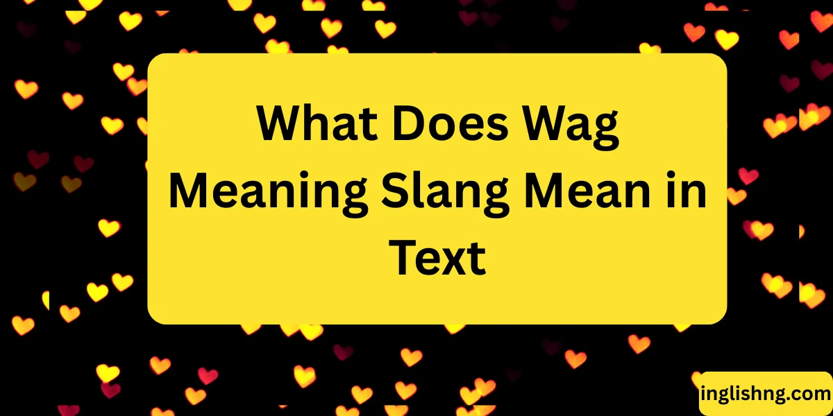 What Does Wag Meaning Slang Mean in Text