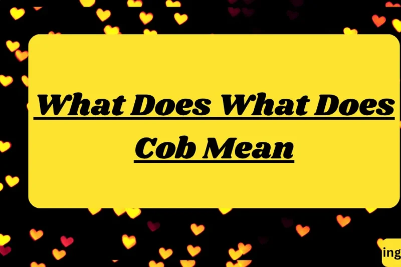 What Does What Does Cob Mean in Business Mean in Text? Real Meaning, Examples & Social Media Use 2026