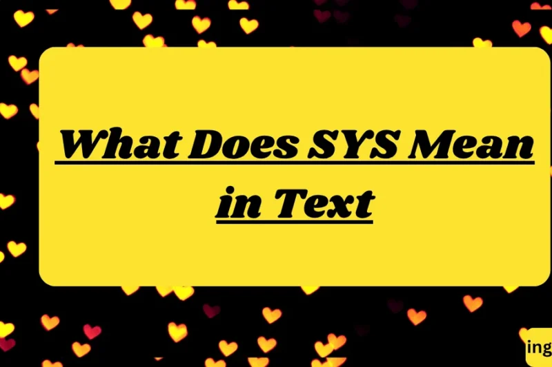 What Does SYS Mean in Text? Real Meaning, Examples & Social Media Use 2026