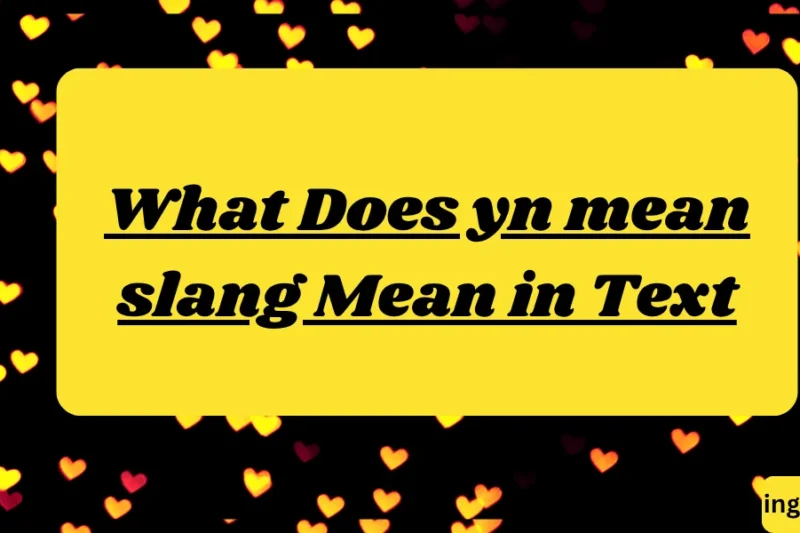 What Does  yn mean slang Mean in Text? Real Meaning, Examples & Social Media Use 2026